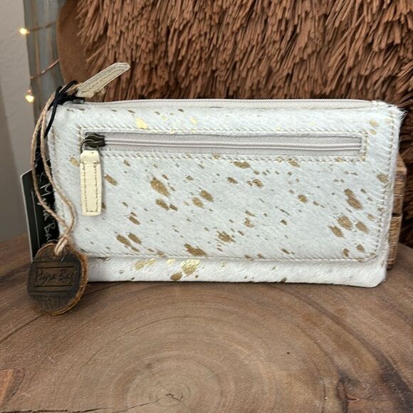 - Myra Sparkle Sharkle Leather And Hairon Wallet - Picture 3 of 11